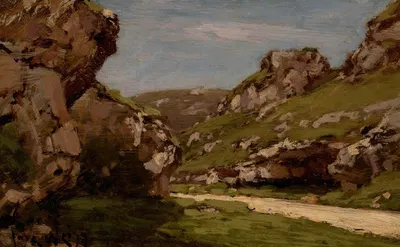 Путь через скалистый ландшафт by Хосе Вайс — digital art print download