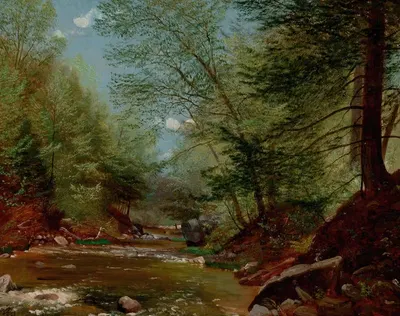 Ловля рыбы на мушку by Нельсон Огастус Мур, 1881 — digital art print download