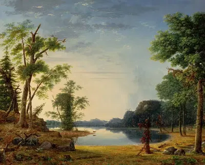 Неділя (У лісі) by Нельсон Огастус Мур, 1858 — digital art print download