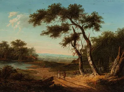 Фигуры на солнечной загородной дороге by Патрик Насмит, 1821 — digital art print download