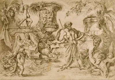 Temporalis Aeternitas by Джованни Бенедетто Кастильоне, 1655 — digital art print download