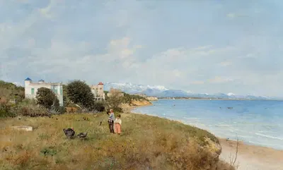 На Средиземном море by Рафаэль Сенет и Перес, 1893 — digital art print download