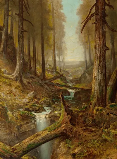 Лесной интерьер by Ральф Альберт Блейклок — digital art print download