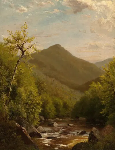 A Mountain Stream by Richard William Hubbard, 1880 — digital art print download
