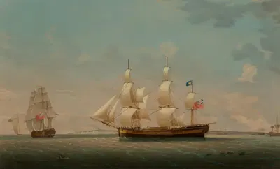 Эстриж в двух видах у Дувра by Роберт Салмон, 1880 — digital art print download
