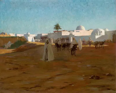 Тунисская деревня by Роберт Ван Ворст Сьюэлл, 1887 — digital art print download