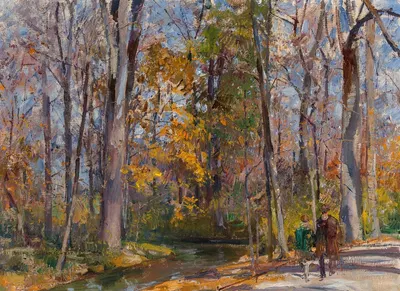 Autumn woodland by Rudolf Schramm-Zittau — digital art print download