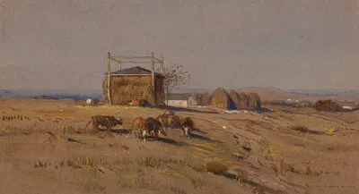 Autumn Fields at Newport by Samuel Colman — digital art print download