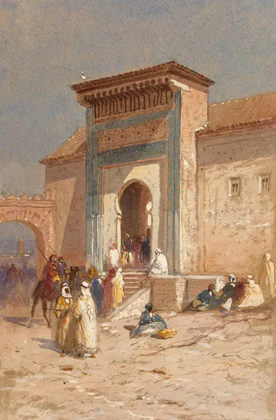 Entranceway to Sion Halomi by Samuel Colman, 1870 — digital art print download