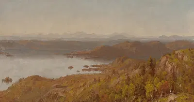 Озеро Джордж с горы Бак by Сэнфорд Робинсон Гиффорд — digital art print download