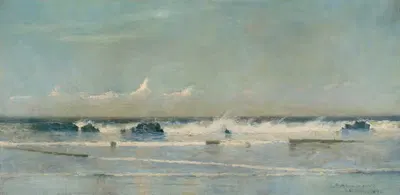 Морской пейзаж, Сент-Ивс by Сидни Мортимер Лоренс, 1890 — digital art print download