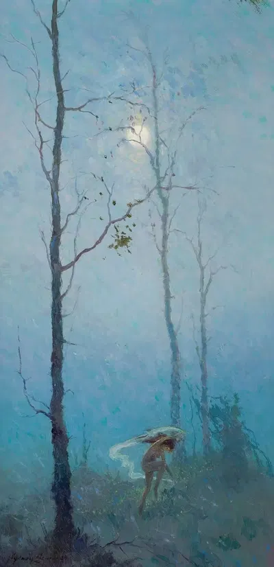 Keeping Warm by Sydney Mortimer Laurence, 1921 — digital art print download