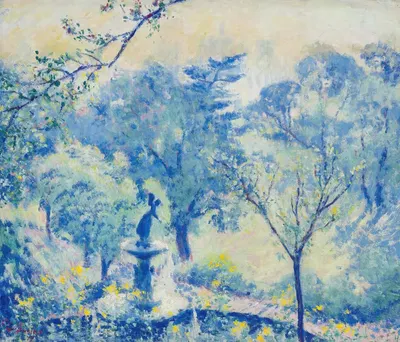 Фонтан Бетесда, Центральный парк, Нью-Йорк by Теодор Эрл Батлер, 1915 — digital art print download