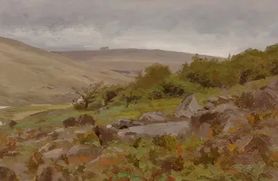 Landscape, possibly Wales by Thomas Allen, Jr. — digital art print download