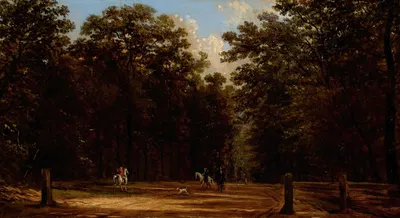 Riders in a Park by Victor de Grailly — digital art print download
