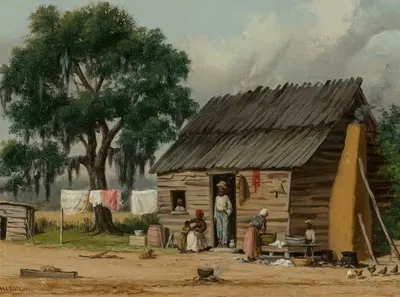 Хижина в Южной Каролине by Уильям Айкен Уокер — digital art print download