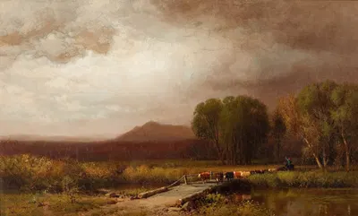 Погон скота by Уильям Харт, 1872 — digital art print download