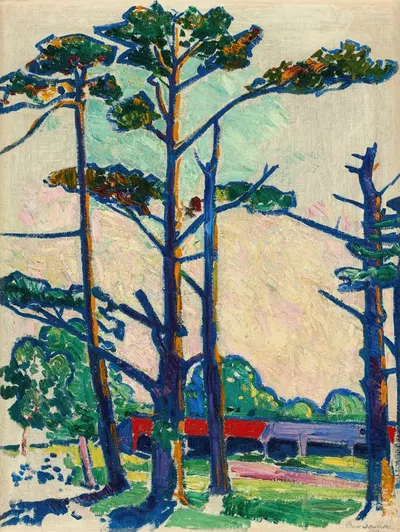Fauve Landscape by William Sommer, 1912 — digital art print download