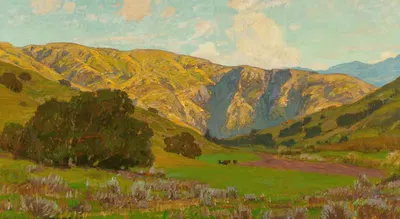 Луг с далекими холмами by Уильям Уэндт, 1907 — digital art print download