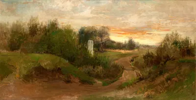 Пейзаж в окрестностях Чернокожинце by Адам Хмеловский, 1883 — digital art print download