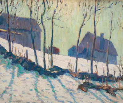 Зимний пейзаж by Аллен Такер, 1920 — digital art print download