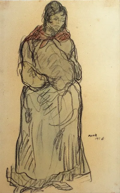 Gypsy Standing by Isidre Nonell, 1906 — digital art print download