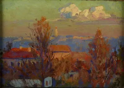 Пейзаж by Амброший Сабатовский, 1912 — digital art print download