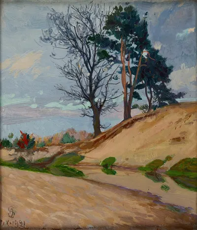 Песчаный берег реки Каменная by Амброший Сабатовский, 1921 — digital art print download