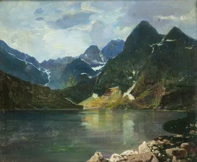 Озеро Морское Око by Антоний Граматыка, 1900-1922 — digital art print download