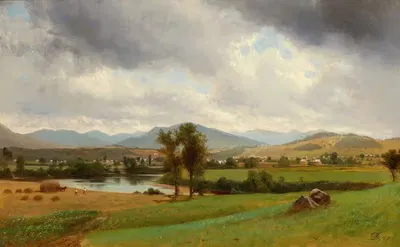 Без названия (Пасторальная сцена) by Дэвид Джонсон, 1867 — digital art print download