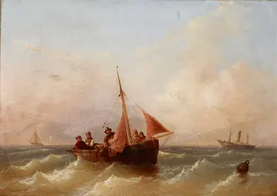 Морской пейзаж by Эдуард Шмидт — digital art print download