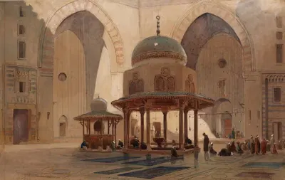 Мечеть Султана Хасана, Каир by Эдвард Анджело Гудолл, 1870 — digital art print download