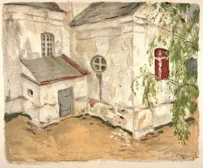 Церковь в Литве by Фердинанд Рушчиц, 1903 — digital art print download
