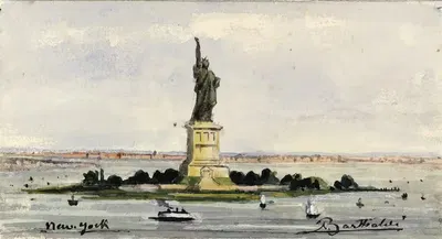 New York by Frédéric Auguste Bartholdi — digital art print download