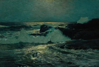 Ранний восход луны by Фредерик Джадд Уо, 1910 — digital art print download