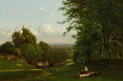 Near Leeds, New York by George Inness, 1869 — digital art print download