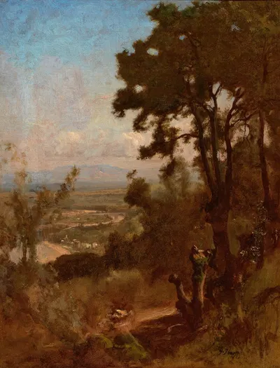 Valley Near Perugia by George Inness, 1871 — digital art print download