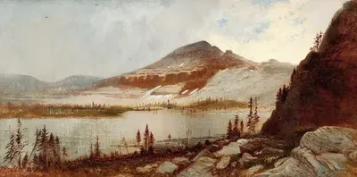 Озеро Лал, горы Юинта by Гилберт Дэвис Мунгер, 1870 — digital art print download