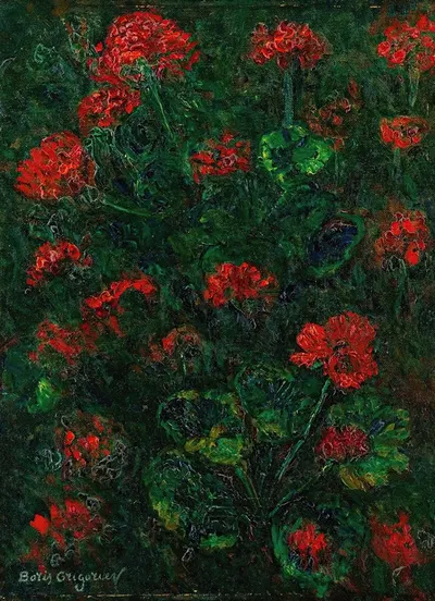 Geraniums by Борис Григорьев — digital art print download
