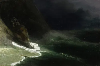 Морской пейзаж by Иван Константинович Айвазовский, 1878 — digital art print download