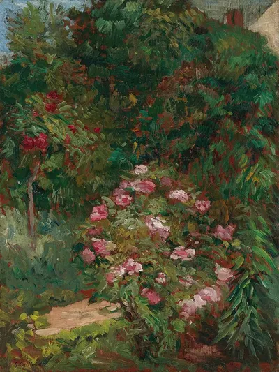 Massif De Fleurs, Jardin Du Petit Gennevilliers by Гюстав Каййботт, 1884 — digital art print download
