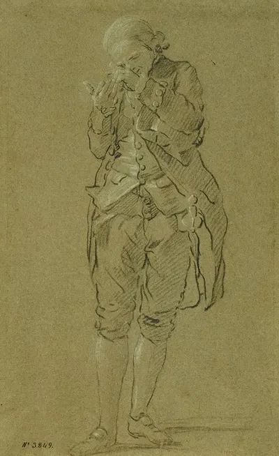 Study of a Man by Хосе дель Кастильо — digital art print download