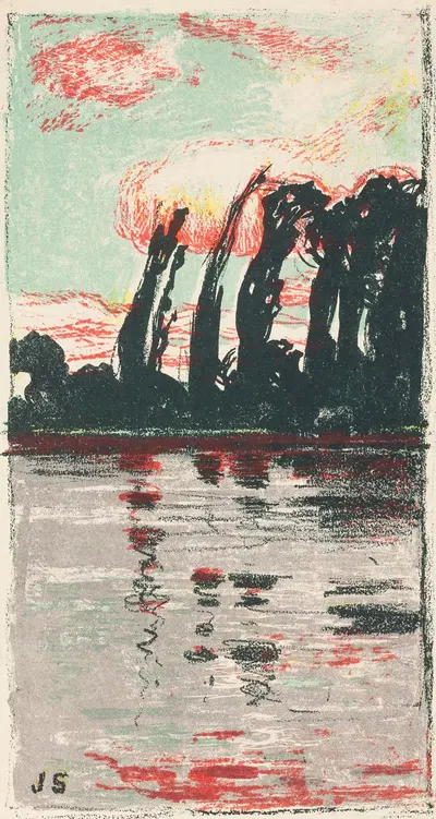 Poplars by Jan Stanisławski, 1901 — digital art print download