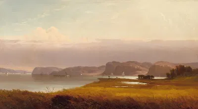 Осень, река Гудзон by Джон Уильямсон, 1871 — digital art print download