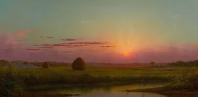 Sunset over the Marsh by Martin Johnson Heade — digital art print download