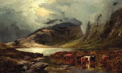 Озеро Стиклдейл, Уэствморленд by Сидни Ричард Пёрси, 1878 — digital art print download