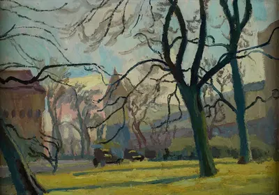 Тема из парка Плэнт в Кракове by Станислав Камоцкий, 1934 — digital art print download
