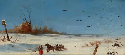 Sledging by Teodor Marian Talowski, 1901-1910 — digital art print download