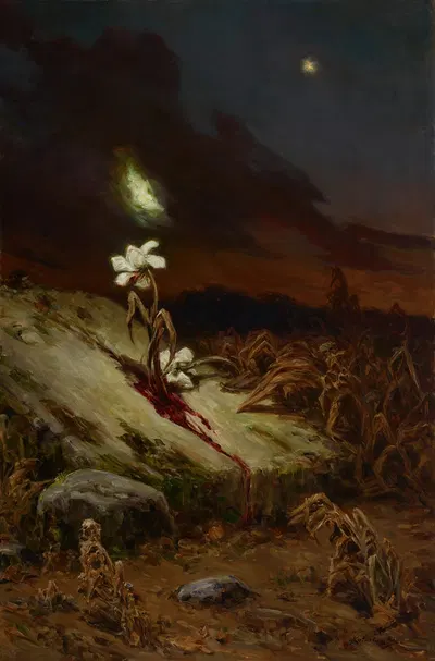 Tomb of a Suicide by Wilhelm Kotarbiński, 1900 — digital art print download