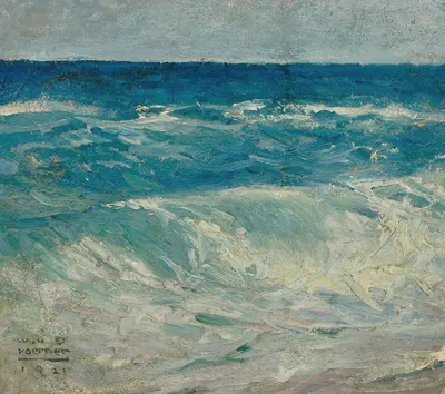 Морской пейзаж by Уильям Генри Детлеф Кёрнер, 1921 — digital art print download
